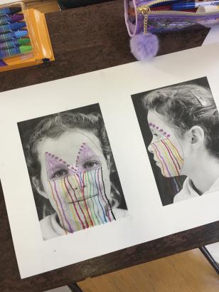 Réflexions des élèves sur leur portrait