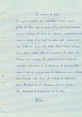 Texte sur le futur
