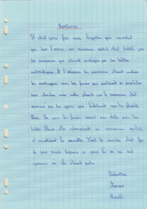Texte sur le futur