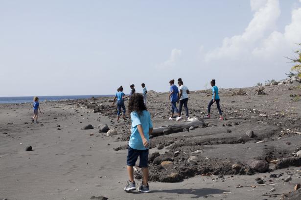 les enfants à la plage 