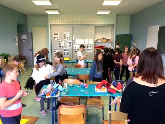 Création des éléments de décors en salle arts plastiques