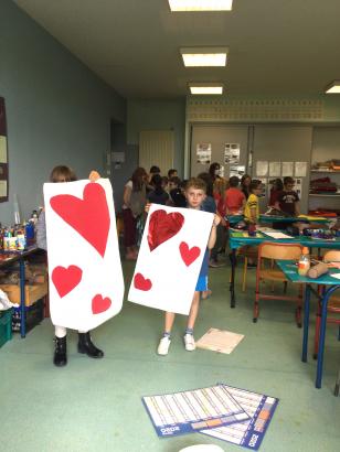 Création des éléments de décors en salle arts plastiques