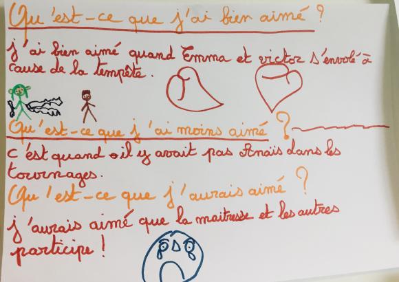 Retours d'élève