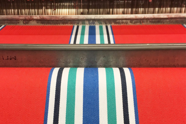 La rayure "Morlanne" de chez Tissage Moutet