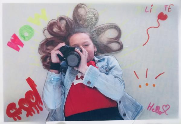 Création lors d'un atelier mêlant photo et dessin 1