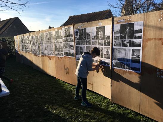 Installation de l'exposition