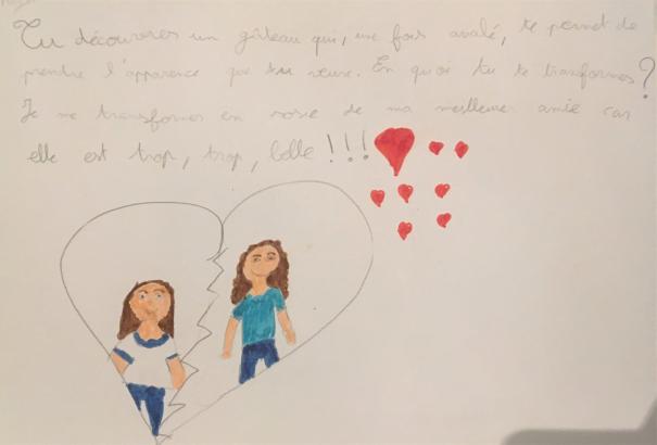 Réponse pendant l'atelier d'écriture.