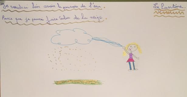 Réponse pendant l'atelier d'écriture.