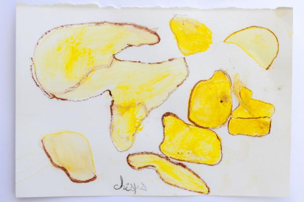aquarelles réalisées par les enfants