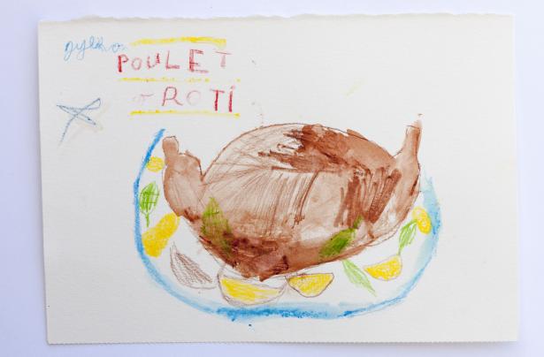 aquarelles réalisées par les enfants