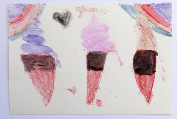 aquarelles réalisées par les enfants