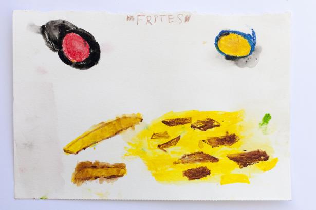 aquarelles réalisées par les enfants