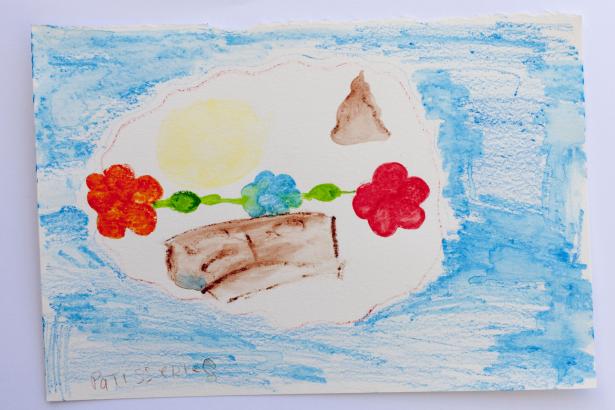 aquarelles réalisées par les enfants