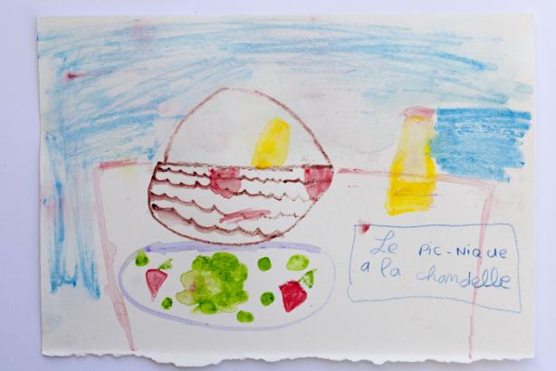 aquarelles réalisées par les enfants