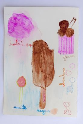 aquarelles réalisées par les enfants