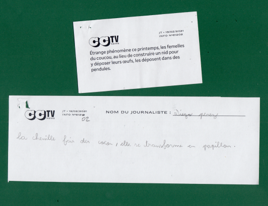 Une nouvelle et sa version erronée