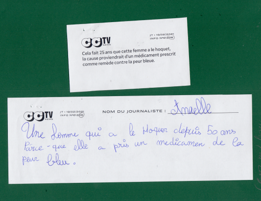 Une nouvelle et sa version erronée