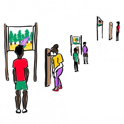 vue de face: des paysages familiers