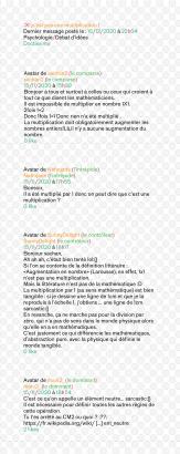 Extraits d'une conversation issue du forum Doctissimo : https://forum.doctissimo.fr/psychologie/Coups-de-gueule/1x1-multiplication-sujet_15377_1.htm