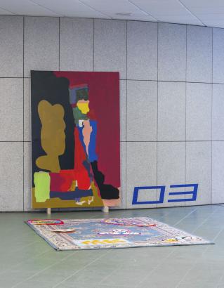 Hall du lycée _ œuvres Ymmot