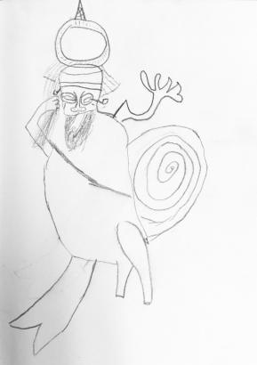 Extrait du carnet de croquis d'un enfant