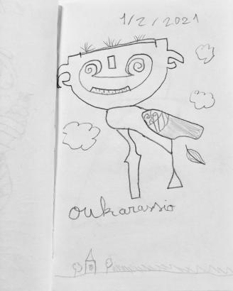Extrait du carnet de croquis d'un enfant