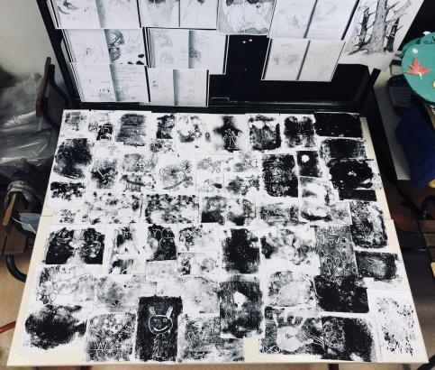 Monotype d'enfant