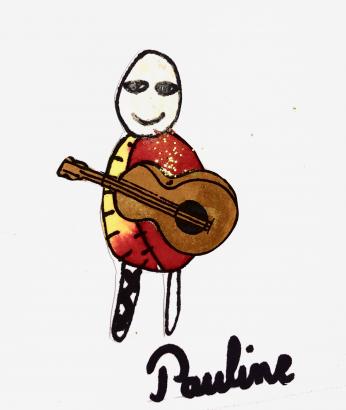 Pauline et sa guitare