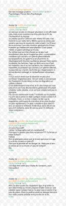 Extraits d'une conversation issue du forum Doctissimo : https://forum.doctissimo.fr/psychologie/psychologie-libre/temps-approche-sujet_152894_1.htm