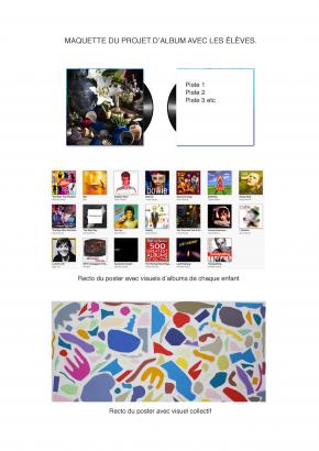 Maquette pochette d'album