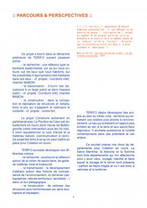 parcours et perspectives de TERR'O