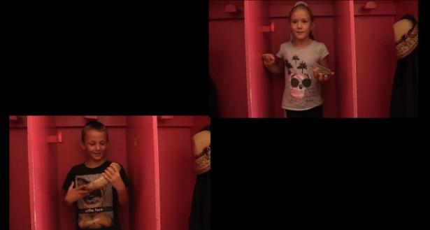 captures d'une vidéo réalisé lors d'un atelier à l'école des Gaudes