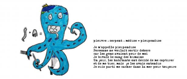 pieupenduse, dessin, cm1 lotus, Passamainty village, 2021