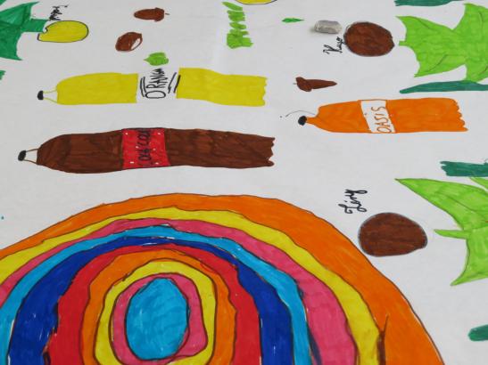 Gâteau multicolore de 11 étages 