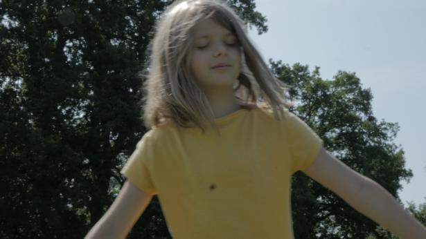 Gabrielle pendant la scène des Particules