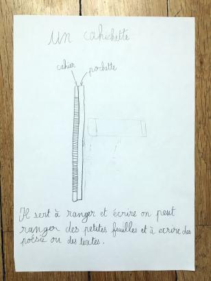 Association d'objets : Un cahier + une pochette