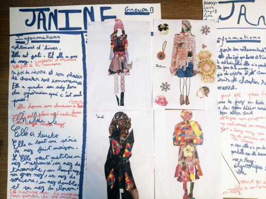 Maquettes et description de Janine