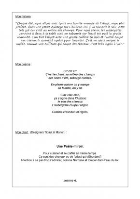 Une poêle-miroir. Pour cuisiner et se coiffer en même temps. Ce sont des cheveux ou de l’aligot qui débordent ? Attention à ne pas trop s’admirer, comme Narcisse et tomber dans l’eau du lac.