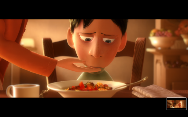 Madeleine dans le dessin animé Ratatouille de Brad Bird