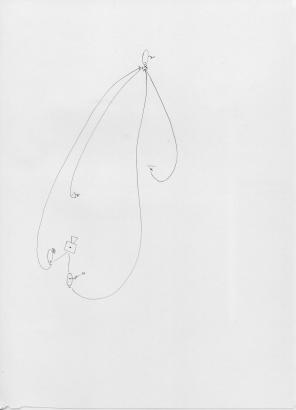 Un laboratoire des présences, 2021 / 21 dessins scannés en noir et blanc