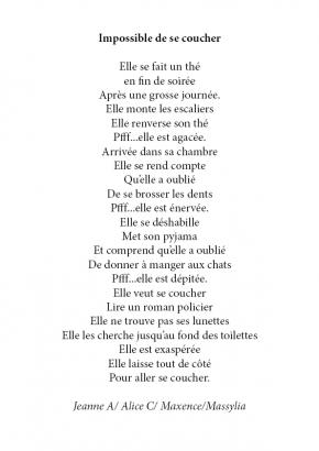 Impossible de se coucher