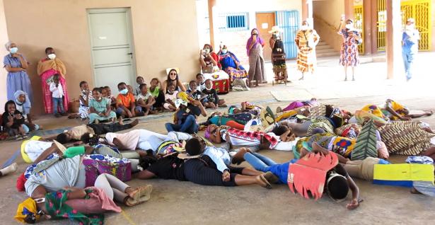 Le jour du spectacle, école Passamainty village, Mayotte, 2021
