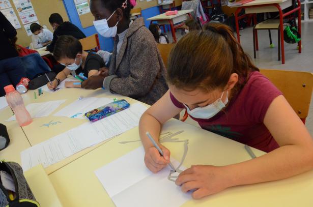 Travail en groupe. 