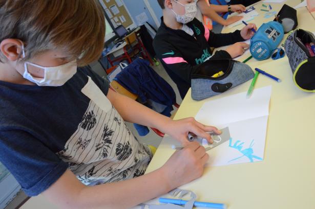 Travail en groupe. 
