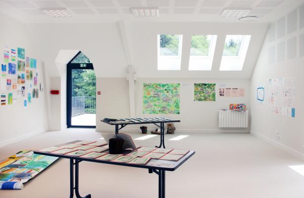 Vue d'ensemble sur la salle d'exposition.