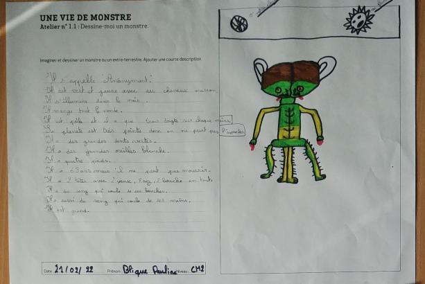 Étape 1, dessine-moi un monstre.