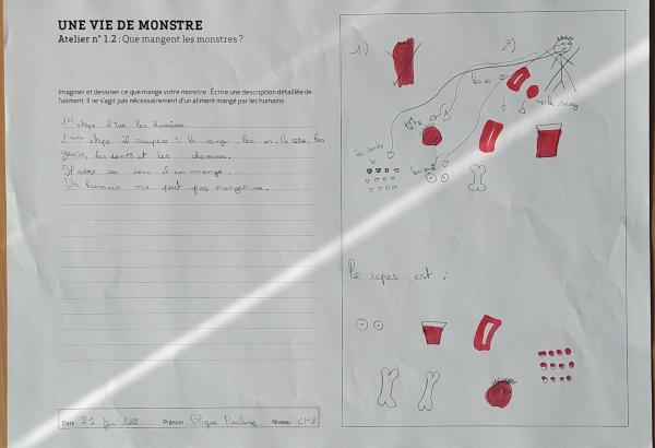 Étape 2, que mangent les monstres ?