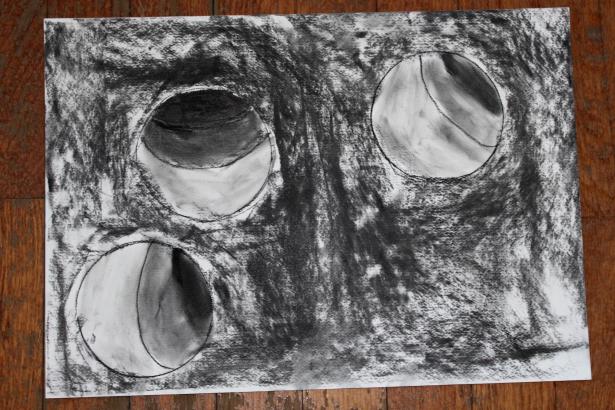 Dessins au fusain