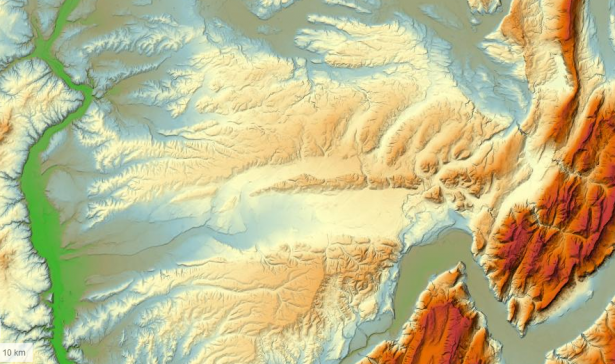 Carte du relief