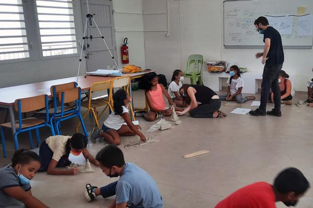 Vue de l'atelier de modelage.